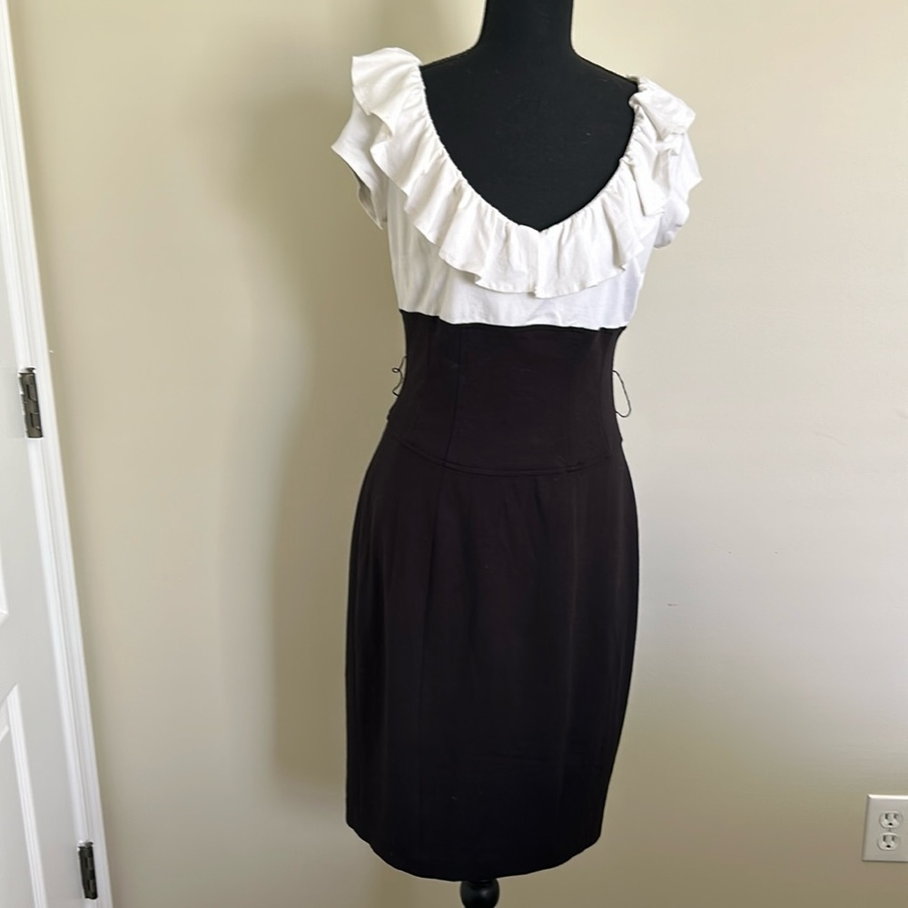 Cache dress, size 10, fitted and stretch